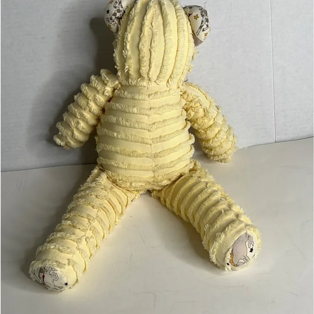 Vintage Chenille Teddy Bear with Cowboys & Stars